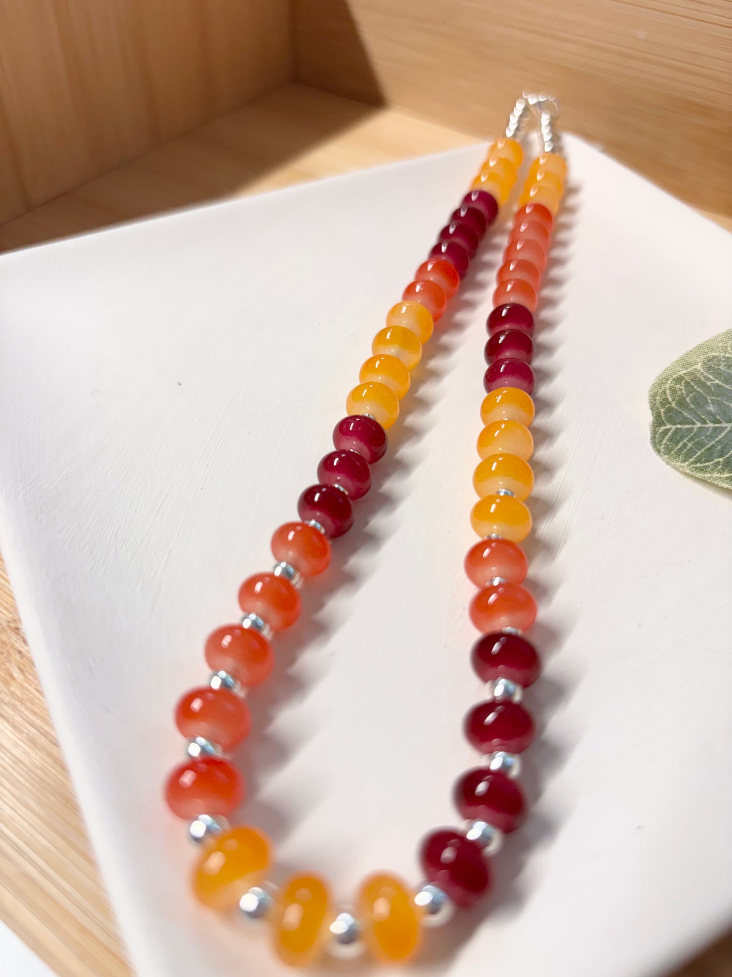 sunshine beaded choker necklace