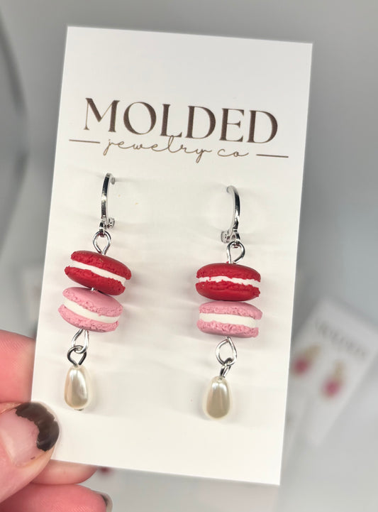 macaron pearl dangles