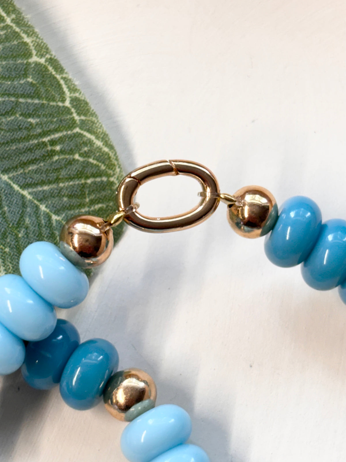 charm necklace (blue variation)