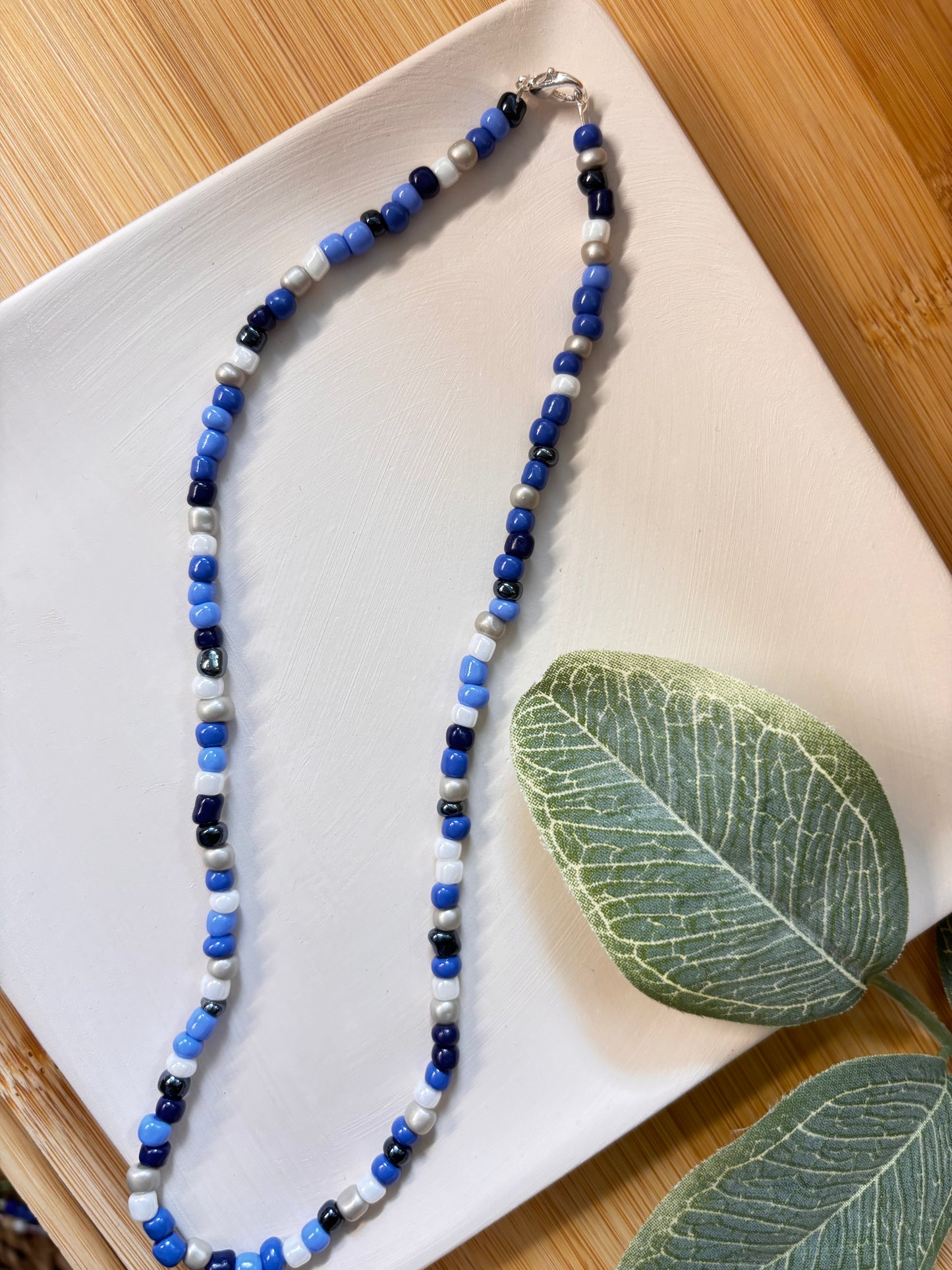 deep sea seed bead choker necklace