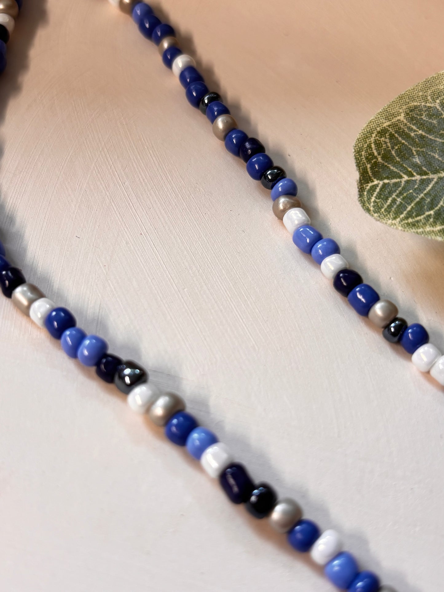 deep sea seed bead choker necklace