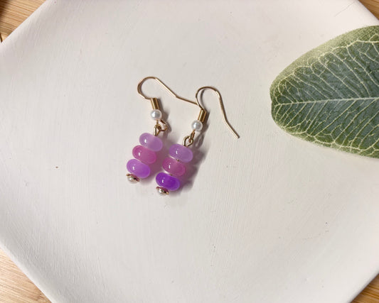 purple gradient earrings