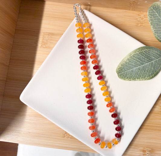 sunshine beaded choker necklace